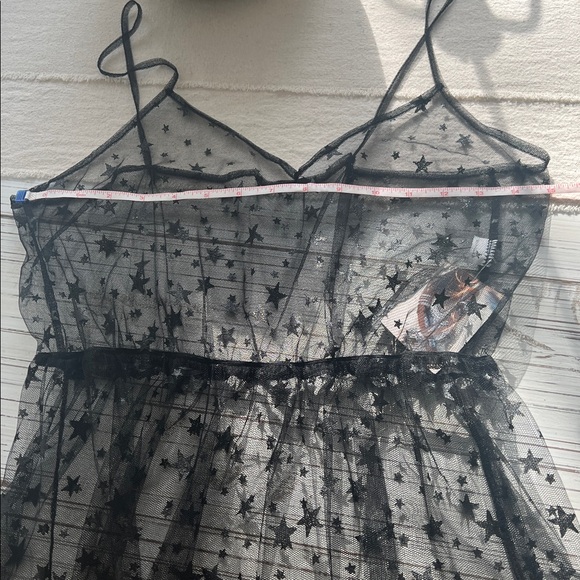 Noir Galaxy Sparkle Mesh Maxi Dress Cover Up - Picture 6 of 7